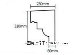 产品分解图型 - 檐口线，型号：SX311-YK-3，规格：230x310mm(3) - 滨州三象EPS建材 bz.sx311.cc